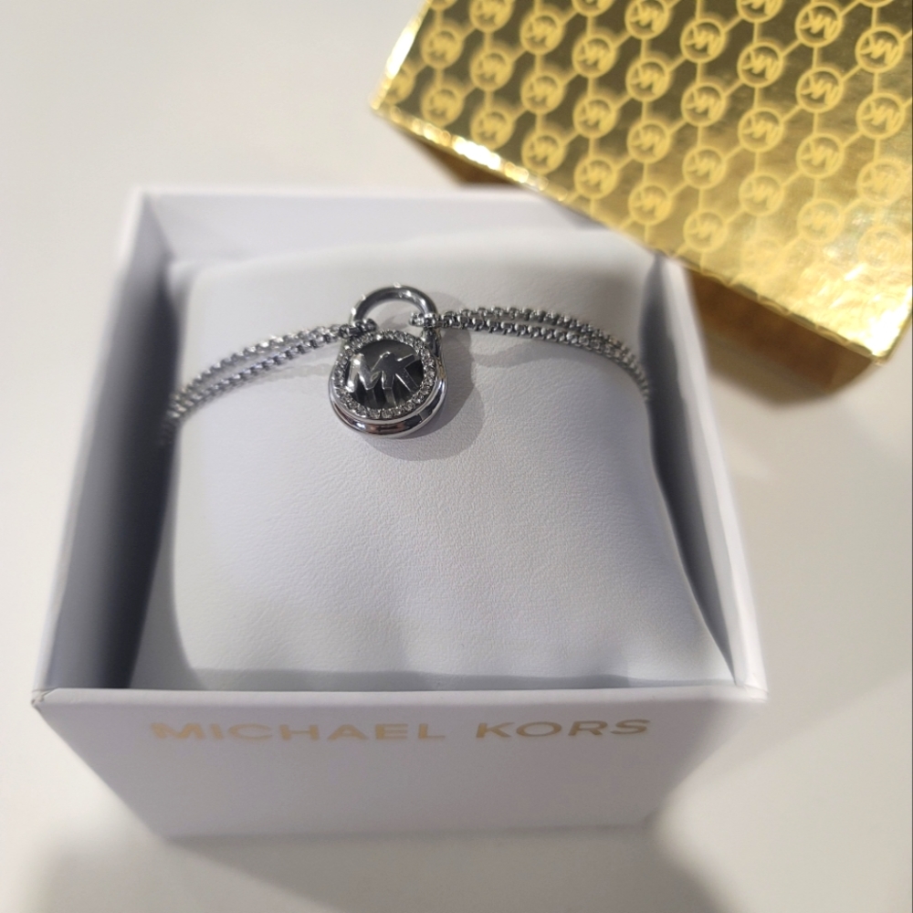 Michael Kors Crystal Pave Padlock Bracelet *BRAND NEW*
